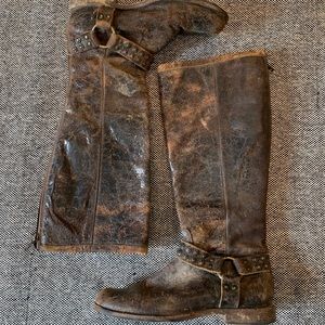 Distressed Frye Boots